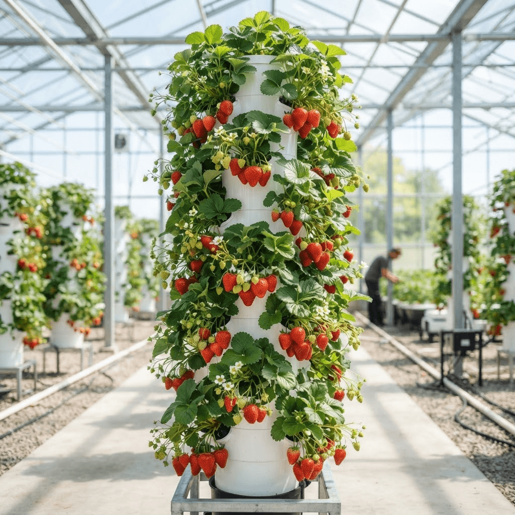 What Is a Hydroponic Tower? How to Grow Hydroponic Strawberries