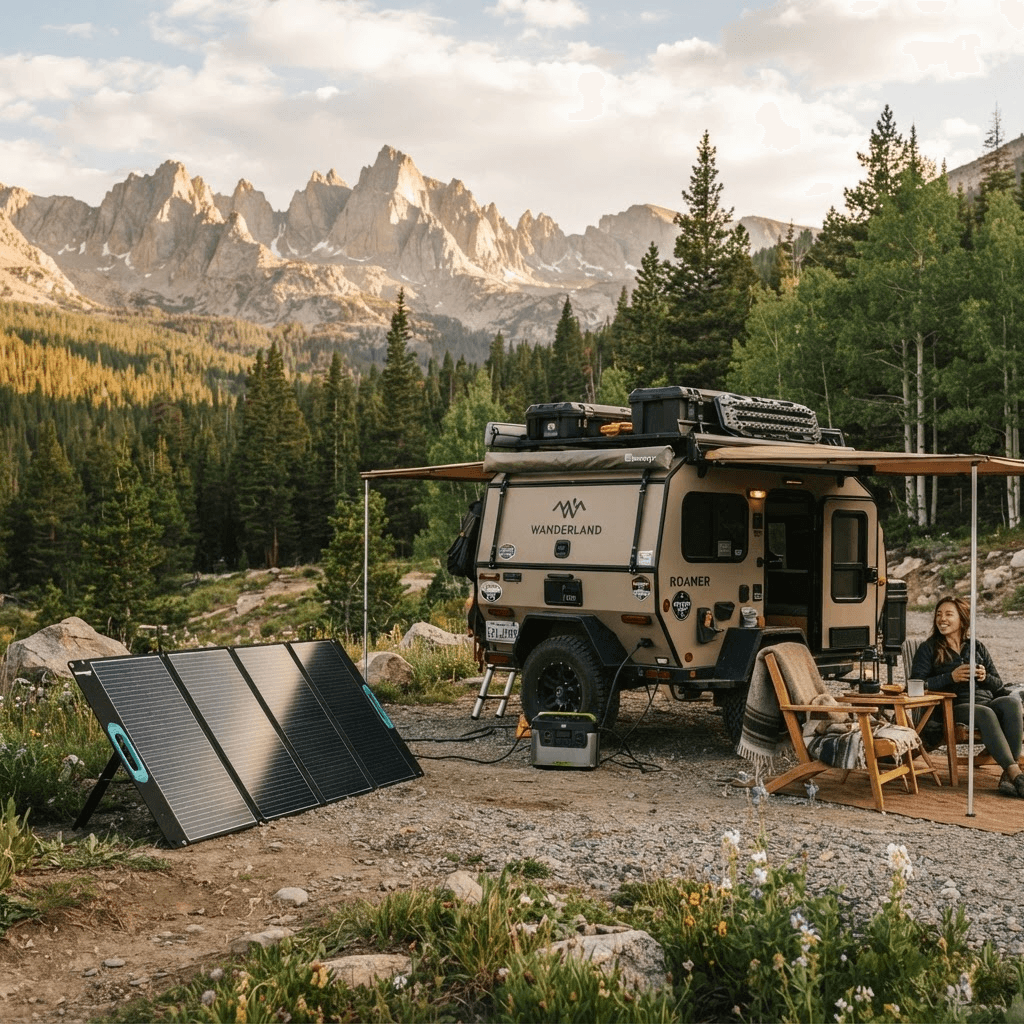 Off-grid solar system guide: Portable Panels for camping and Trailers