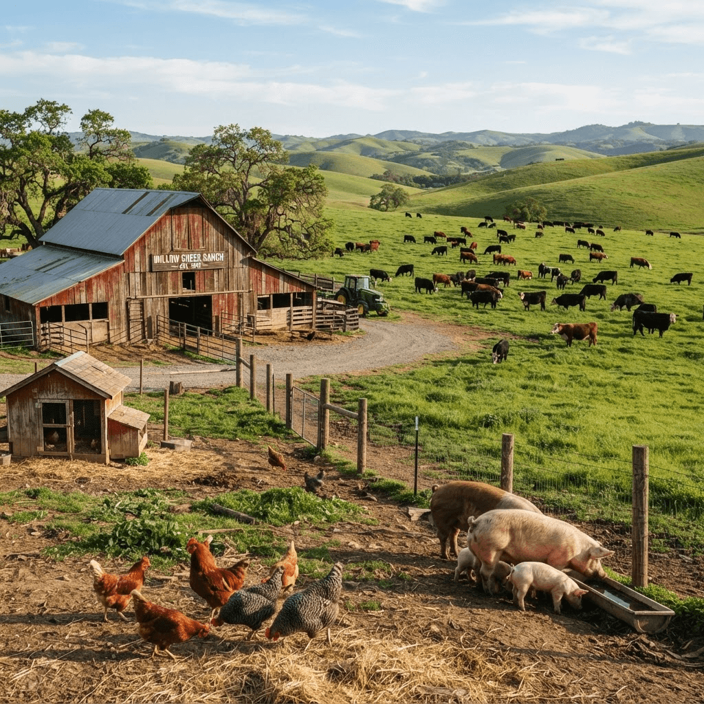 How to Raise Beef, Pigs, and Chickens (How to Start a Ranch)
