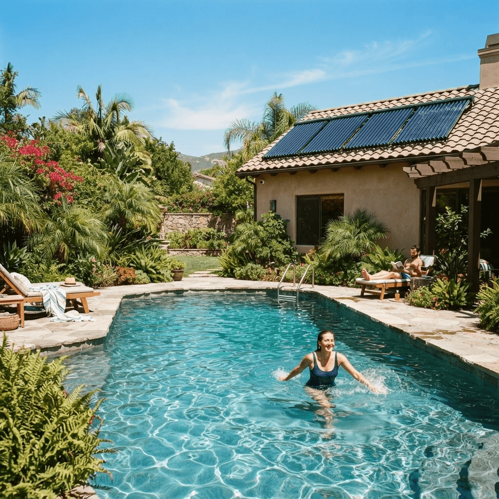 Solar Pool Heating: How to get Hot Water from Solar Power