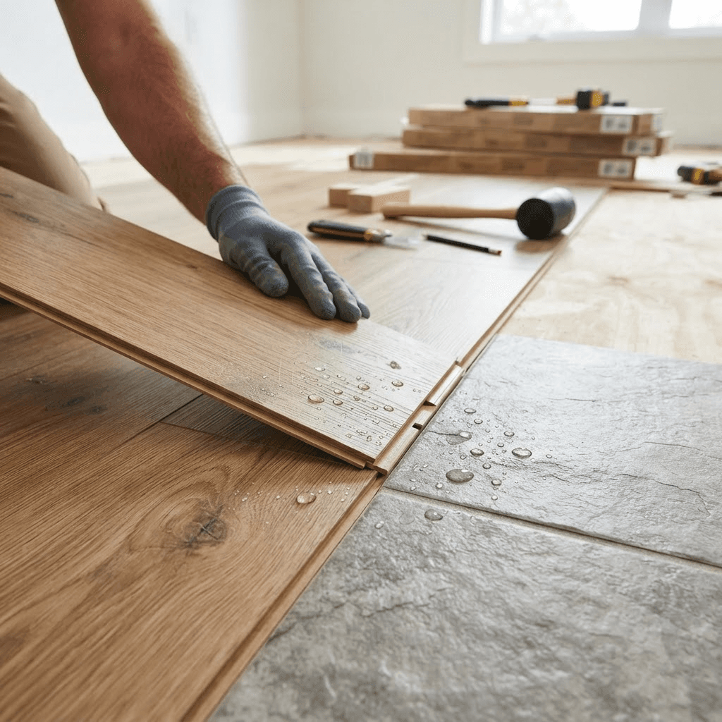 Waterproof Flooring Explained (Luxury Vinyl Plank vs Luxury Vinyl Tile)